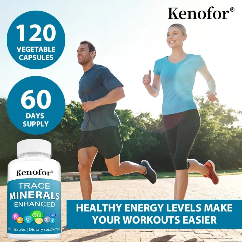 Multimineral Supplement Complex with Copper,  Zinc, Selenium, Boron for Immune, Skin,  Bone, Support - 120 Capsules