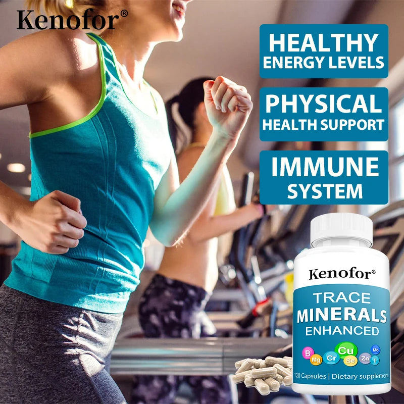 Multimineral Supplement Complex with Copper,  Zinc, Selenium, Boron for Immune, Skin,  Bone, Support - 120 Capsules