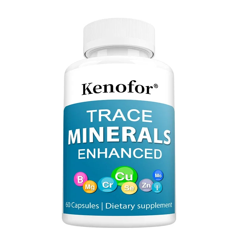 Multimineral Supplement Complex with Copper,  Zinc, Selenium, Boron for Immune, Skin,  Bone, Support - 120 Capsules