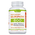Neuropathy Support Supplement 600mg - Reduces Stress, Promotes Nerve Health and Brain Function, Cellular Energy, Non-GMO